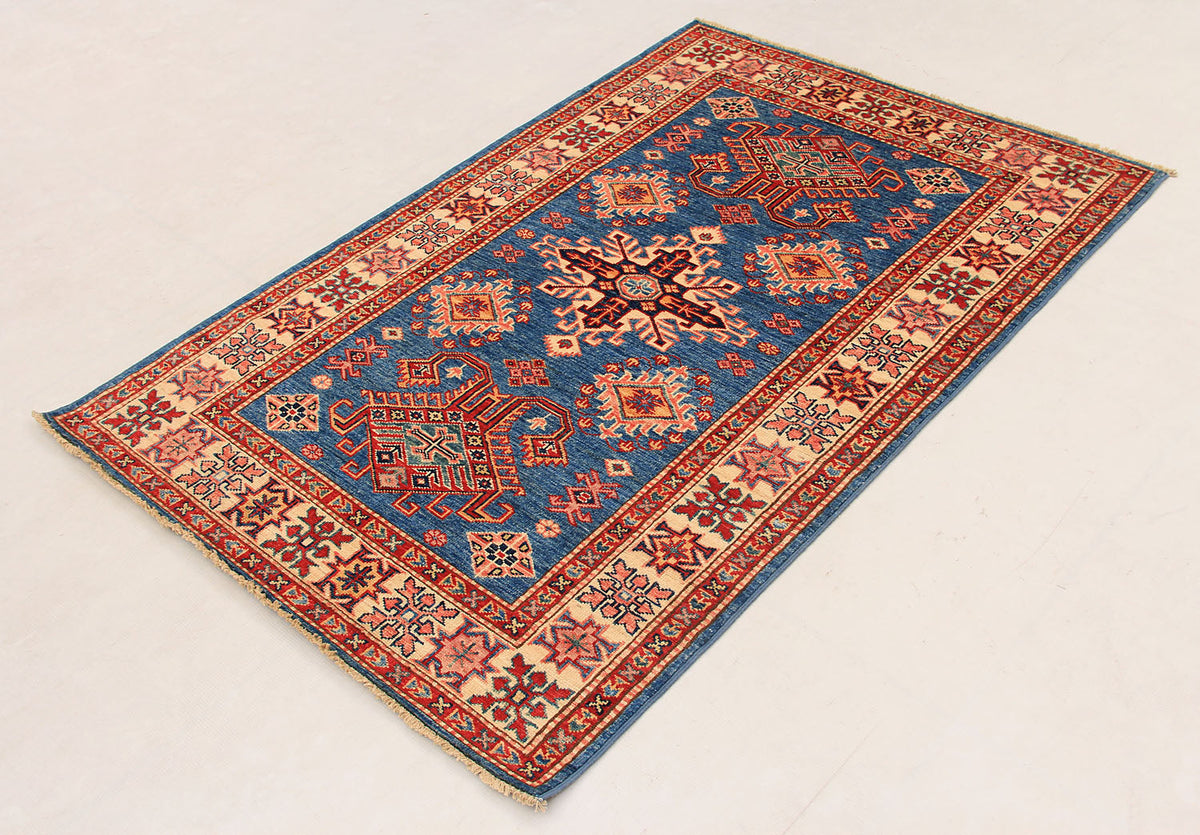 Supreme Kazak Blue Rug 1.55m x 1.04m