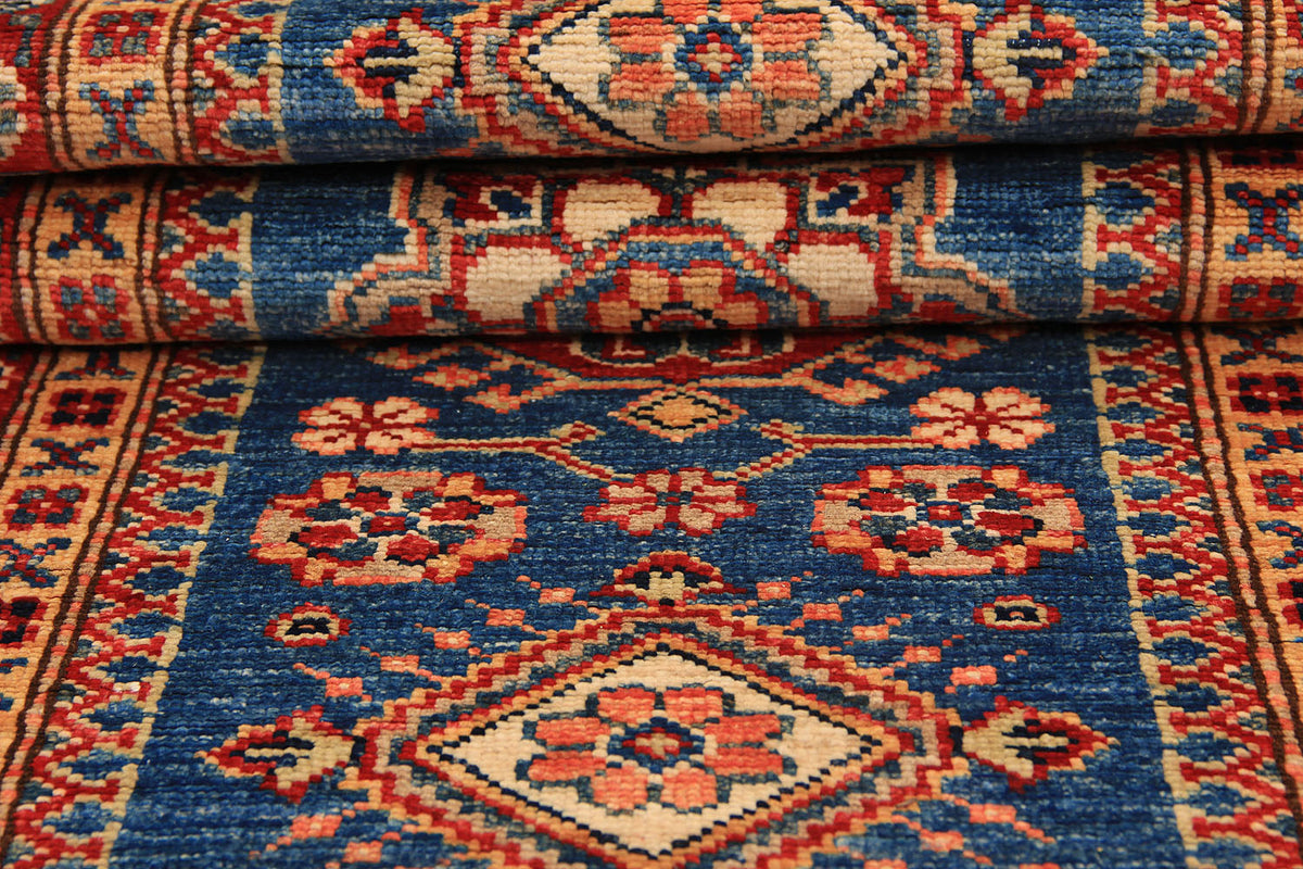 Supreme Kazak Blue Rug 1.87m x 0.63m
