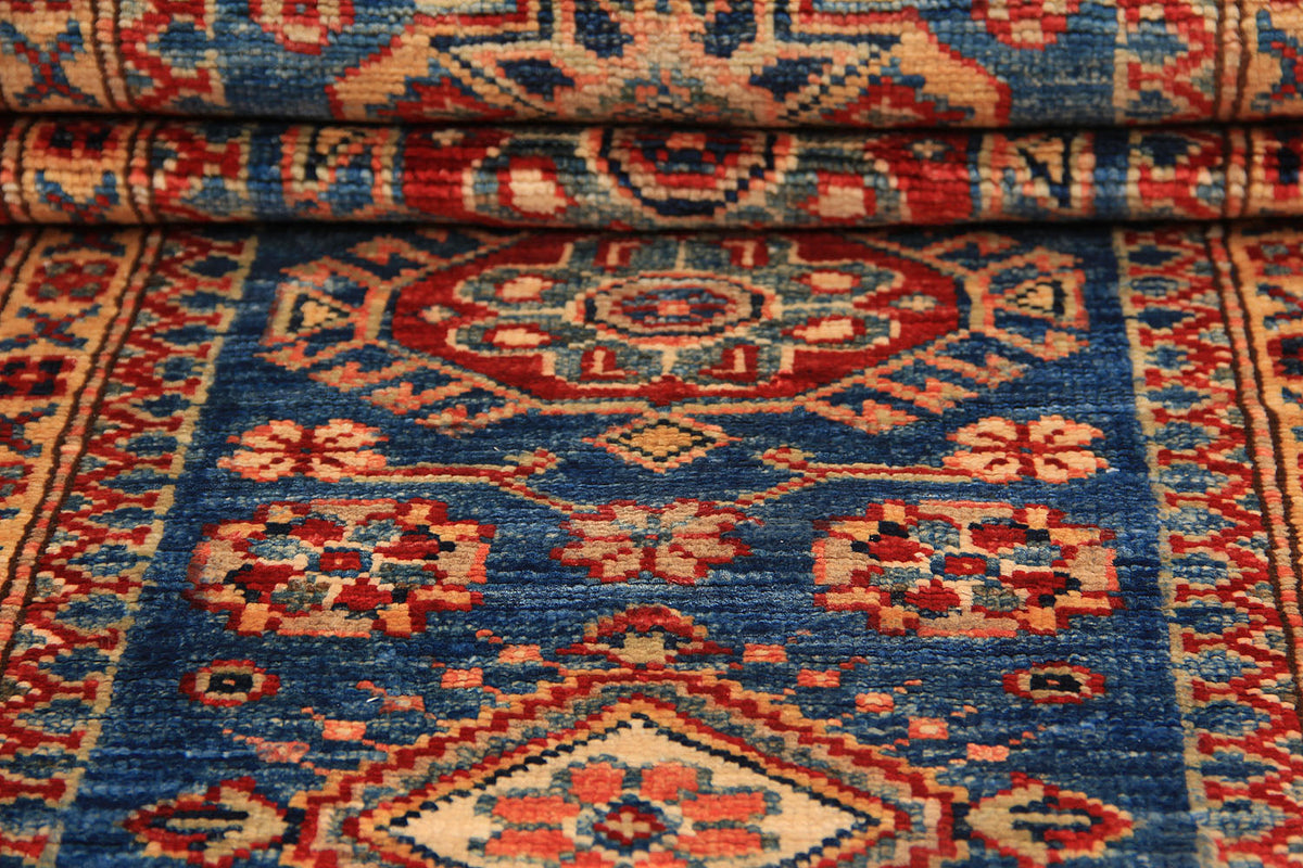 Supreme Kazak Blue Rug 1.85m x 0.62m