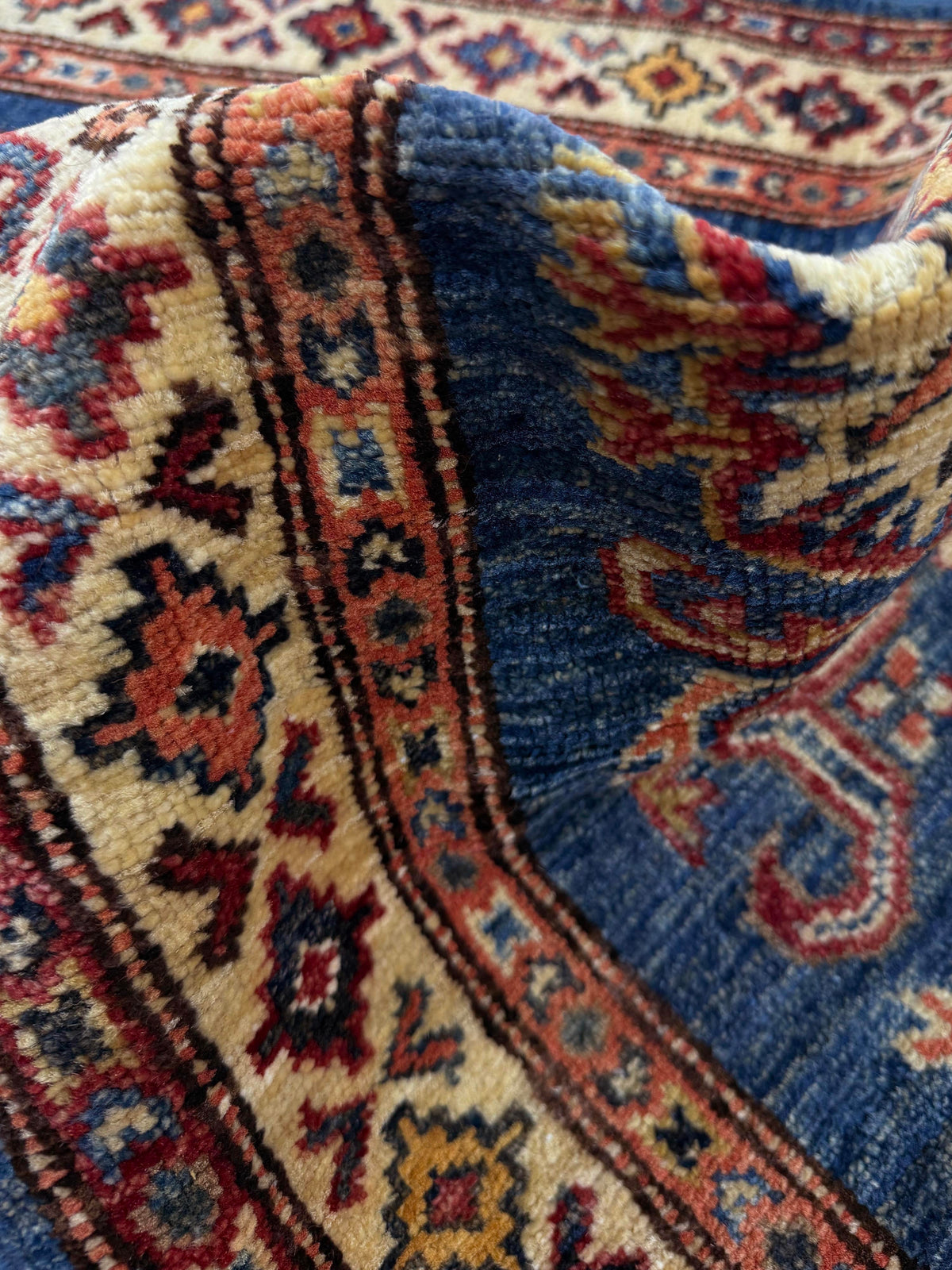 Supreme Kazak Blue Rug 1.84m x 0.63m