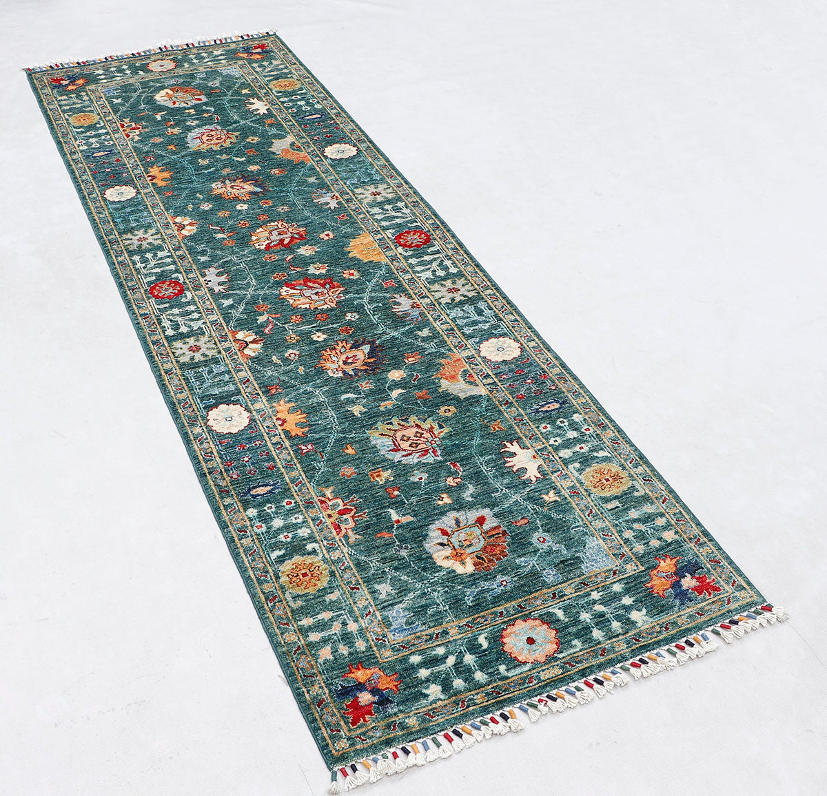 Sultani Green Rug 2.49m x 0.83m