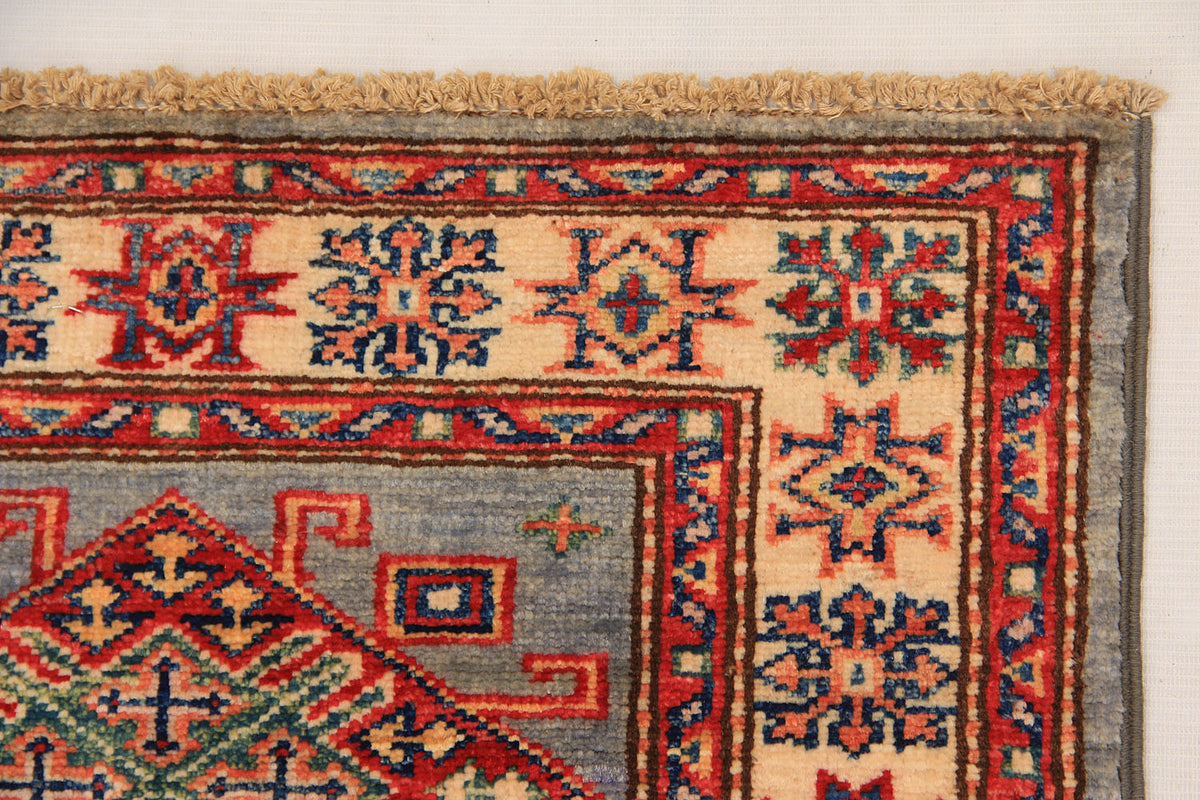 Supreme Kazak Grey Rug 1.74m x 0.63m