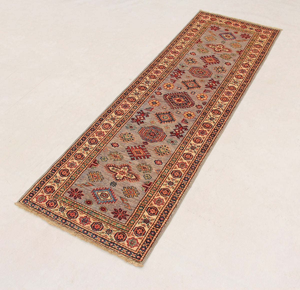 Supreme Kazak Grey Rug 1.82m x 0.58m
