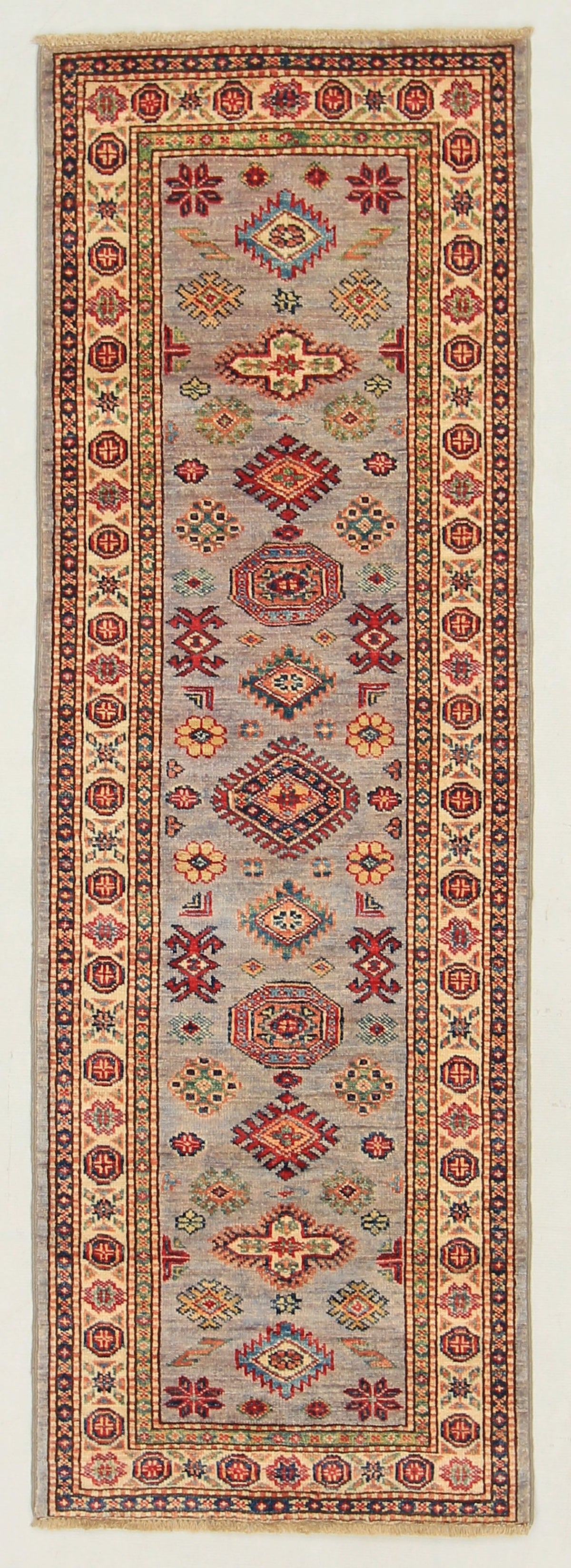 Supreme Kazak Grey Rug 1.81m x 0.62m