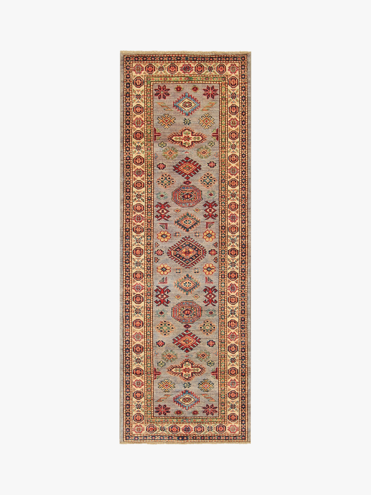 Supreme Kazak Grey Rug 1.81m x 0.62m