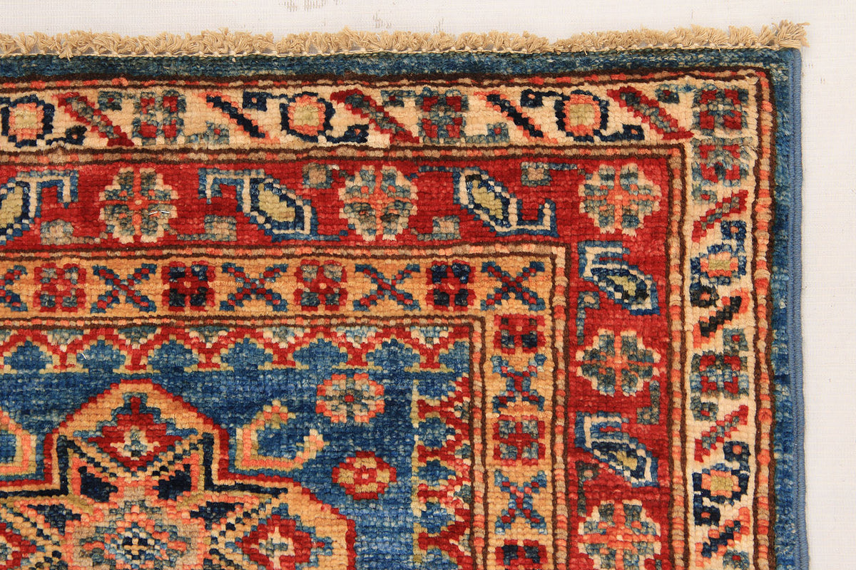 Supreme Kazak Blue Rug 1.80m x 0.63m