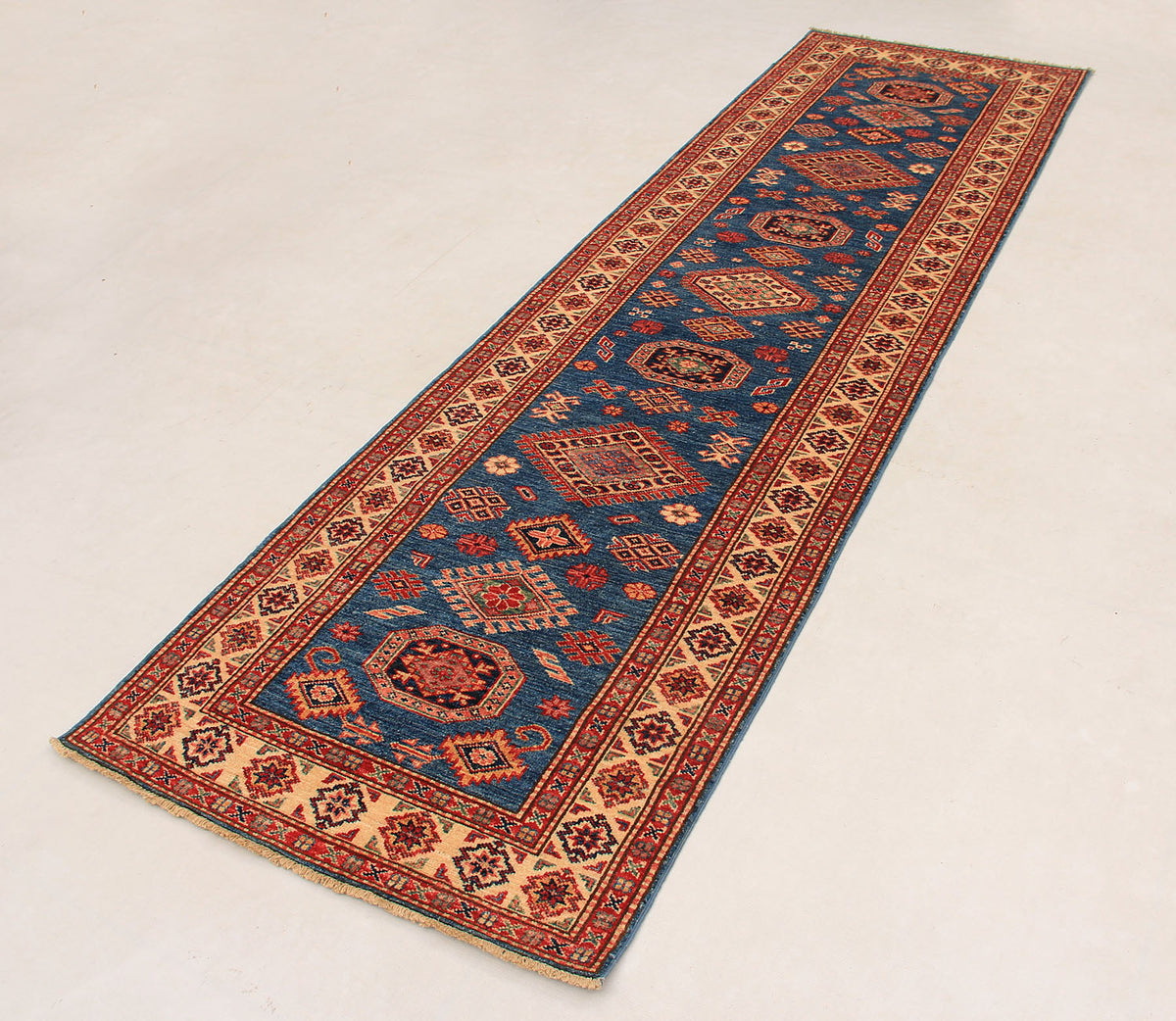 Supreme Kazak Blue Rug 2.86m x 0.82m