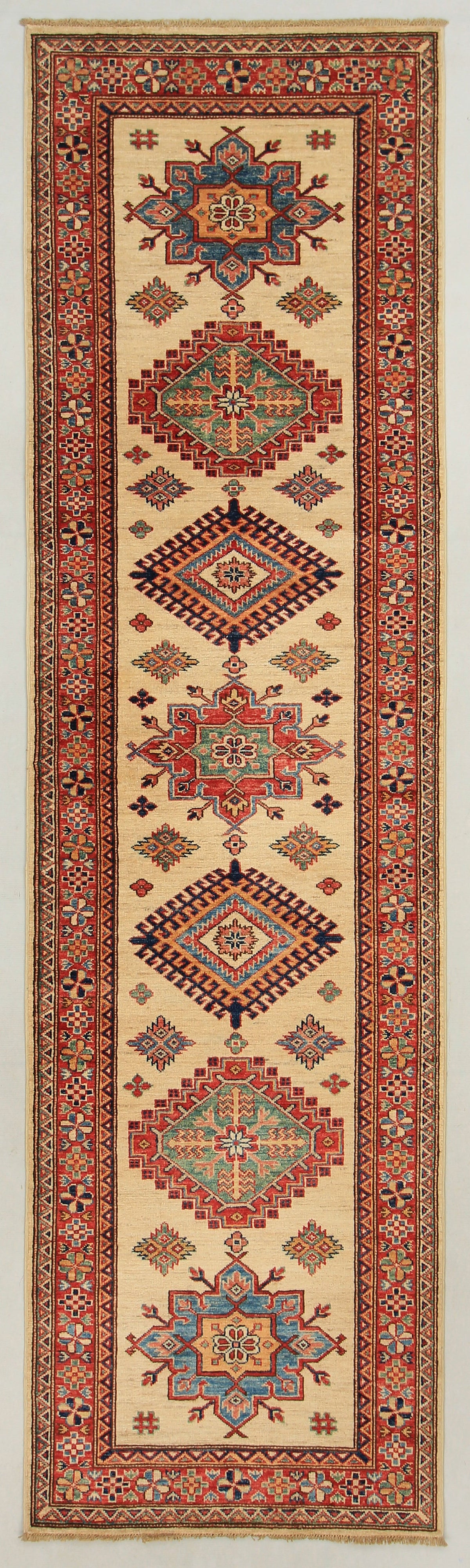 Supreme Kazak Ivory Rug 2.91m x 0.81m