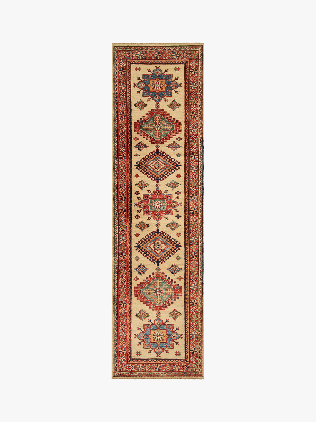 Supreme Kazak Ivory Rug 2.91m x 0.81m