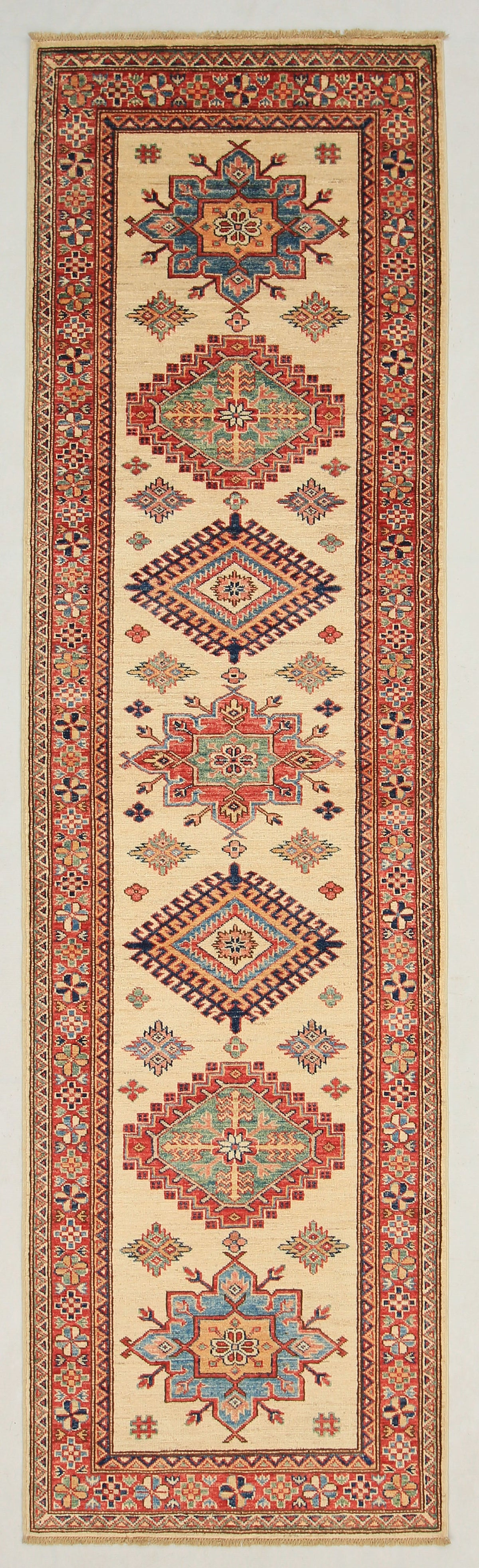 Supreme Kazak Ivory Rug 2.91m x 0.83m