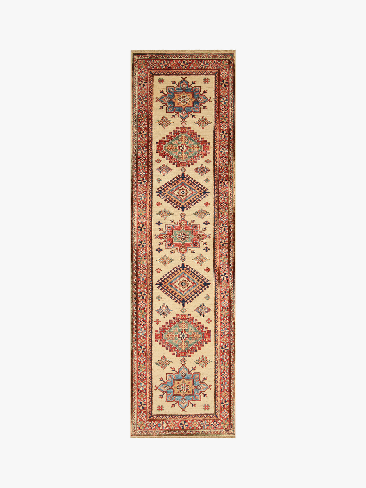 Supreme Kazak Ivory Rug 2.91m x 0.83m