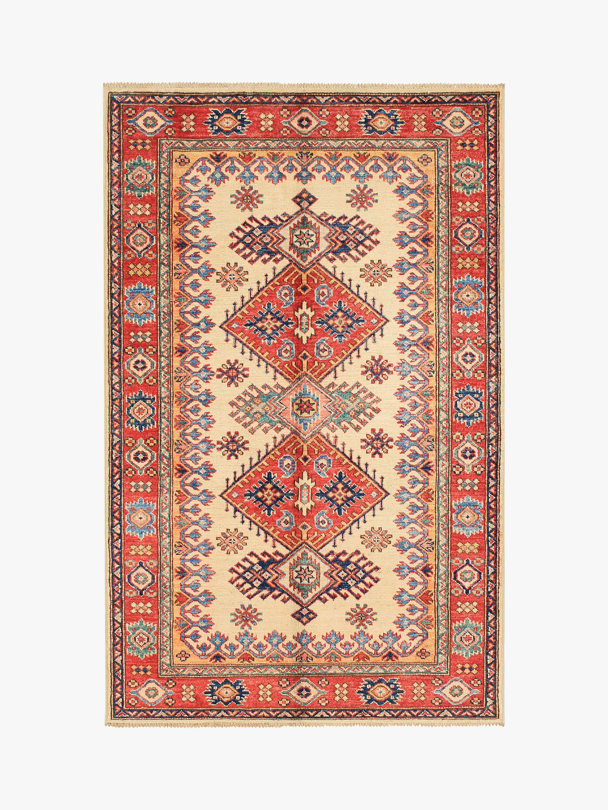 Supreme Kazak Ivory Rug 1.55m x 0.99m