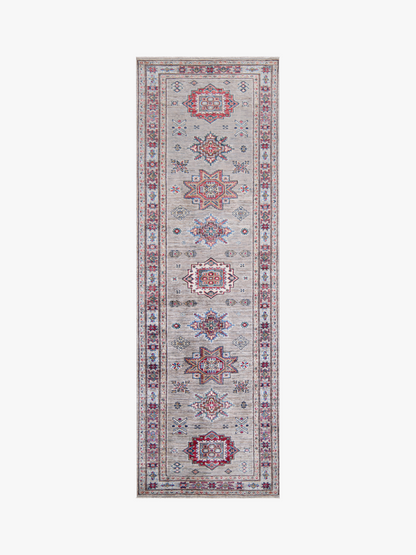 Supreme Kazak Grey Rug 2.43m x 0.76m