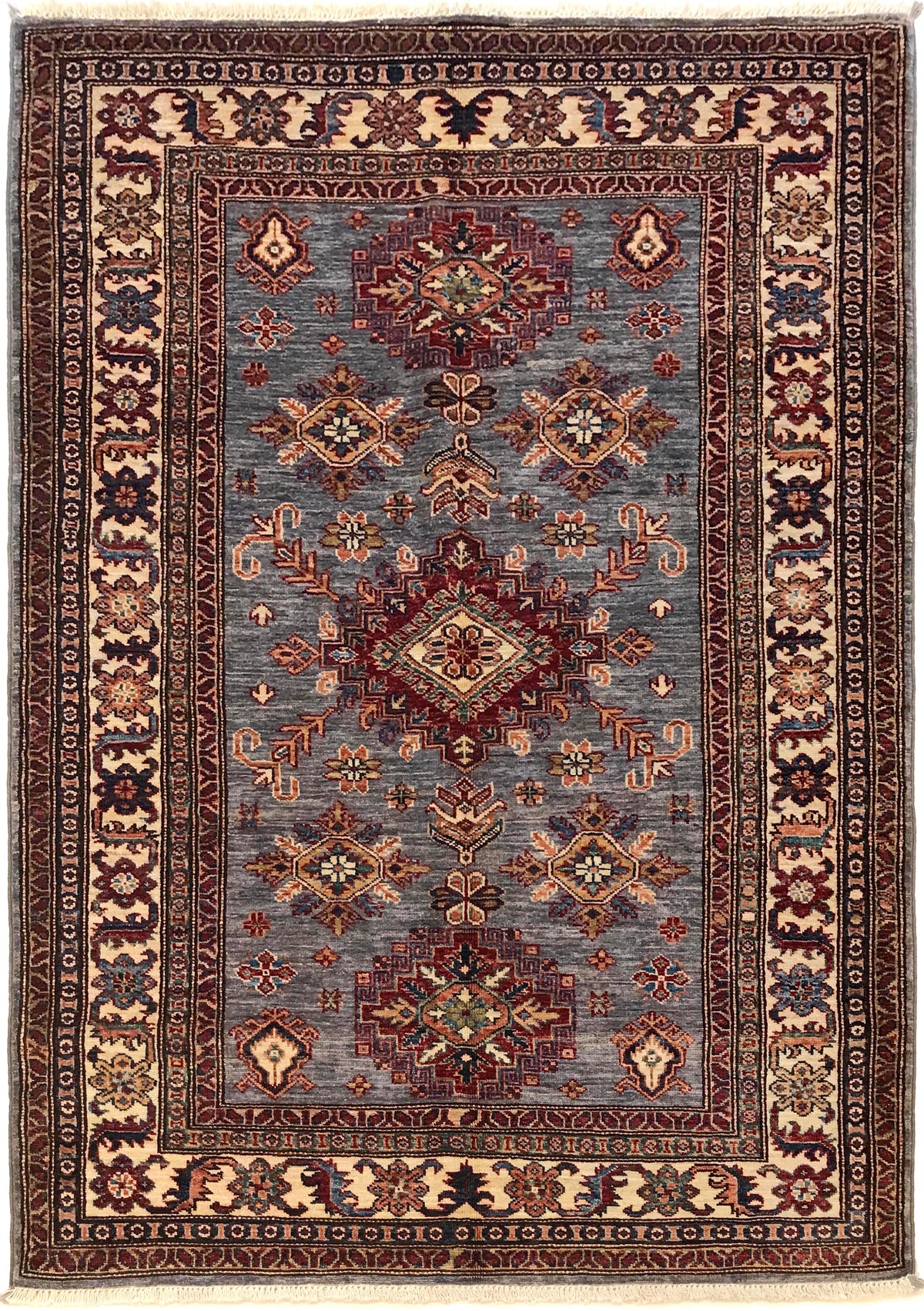 Supreme Kazak Grey Rug 1.78m x 1.27m