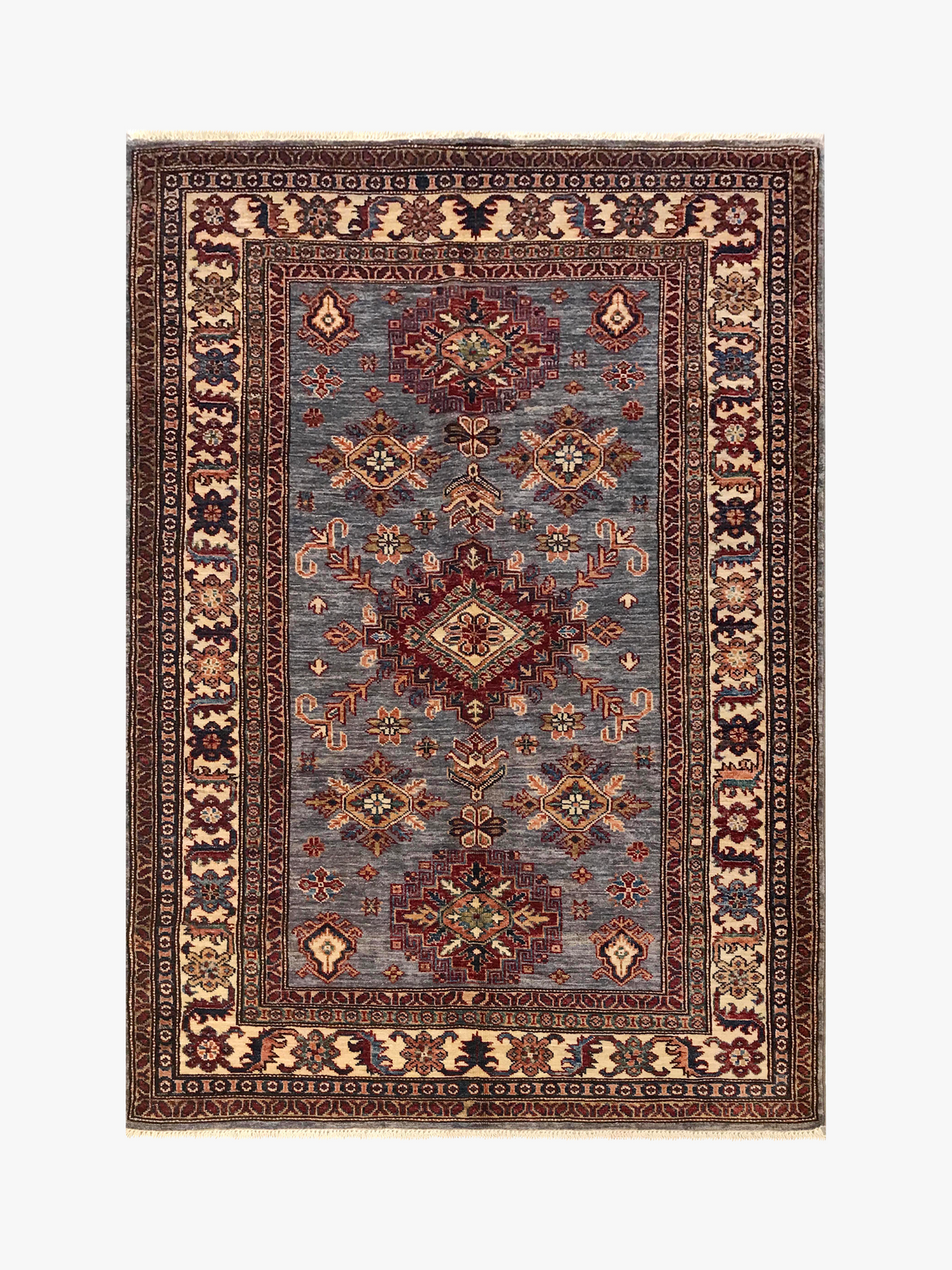 Supreme Kazak Grey Rug 1.78m x 1.27m