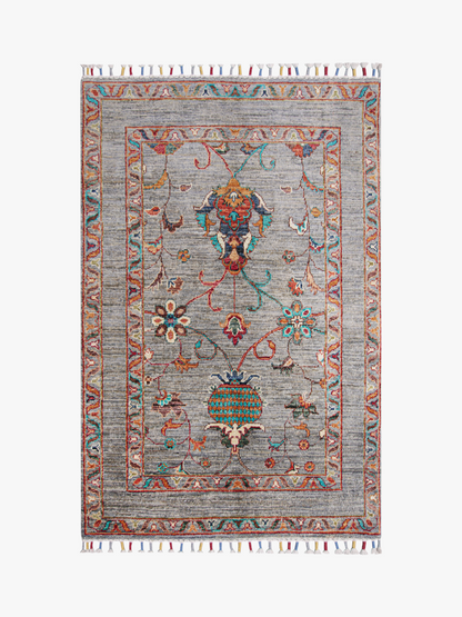 Sultani Grey Rug 1.24m x 0.85m