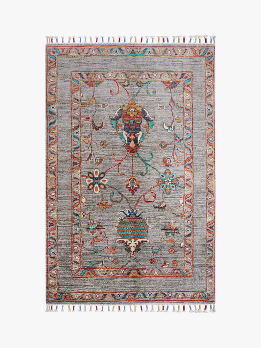 Sultani Grey Rug 1.24m x 0.85m