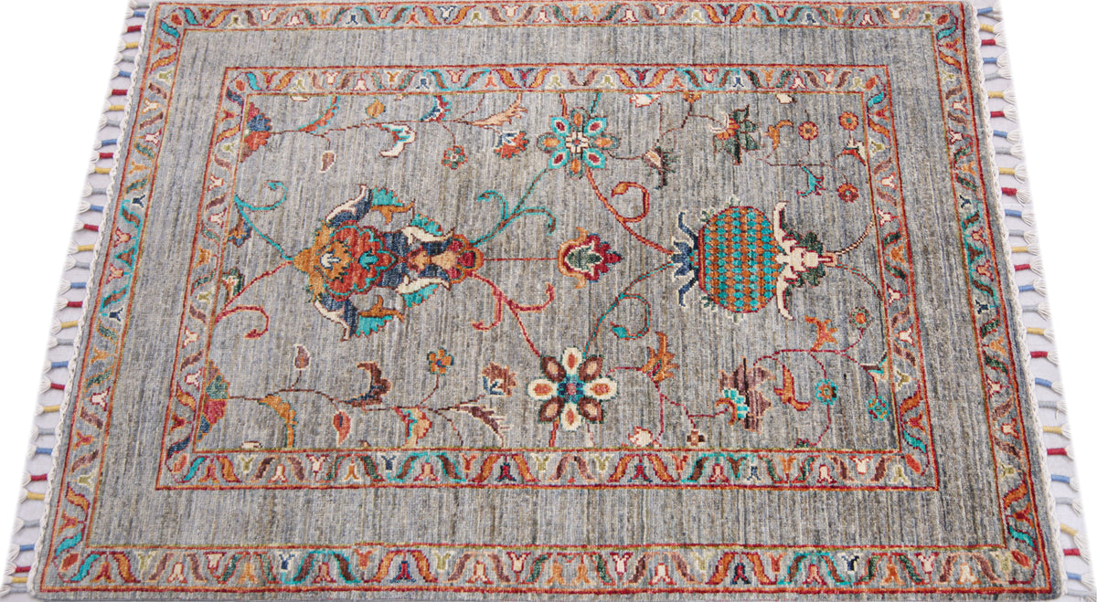 Sultani Grey Rug 1.24m x 0.85m