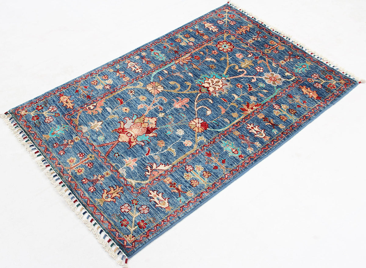 Sultani Blue Rug 1.27m x 0.84m