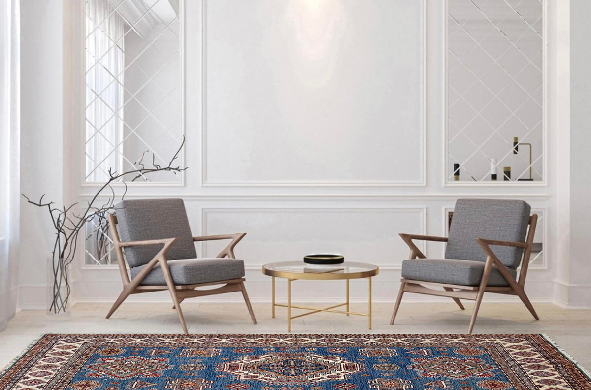 Supreme Kazak Blue Rug 2.37m x 1.64m