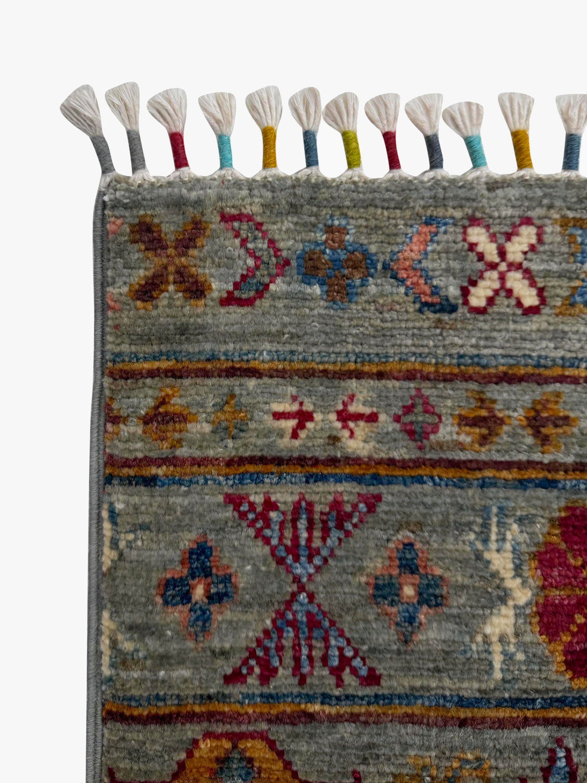 Khurjeen Grey Rug 1.18m x 0.88m
