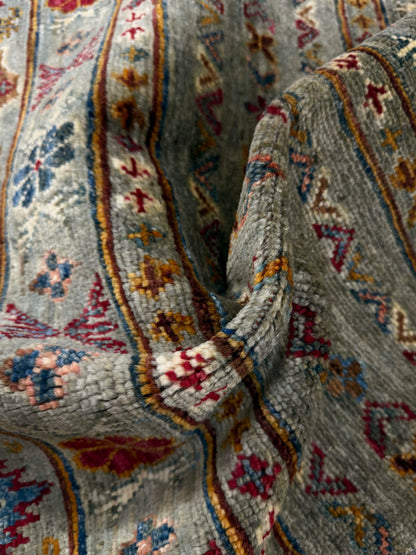 Khurjeen Grey Rug 1.18m x 0.88m