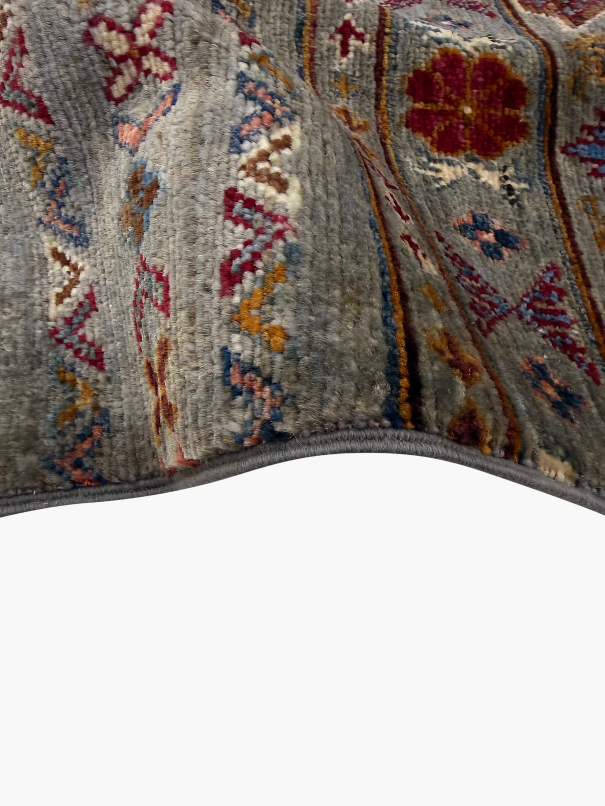 Khurjeen Grey Rug 1.18m x 0.88m