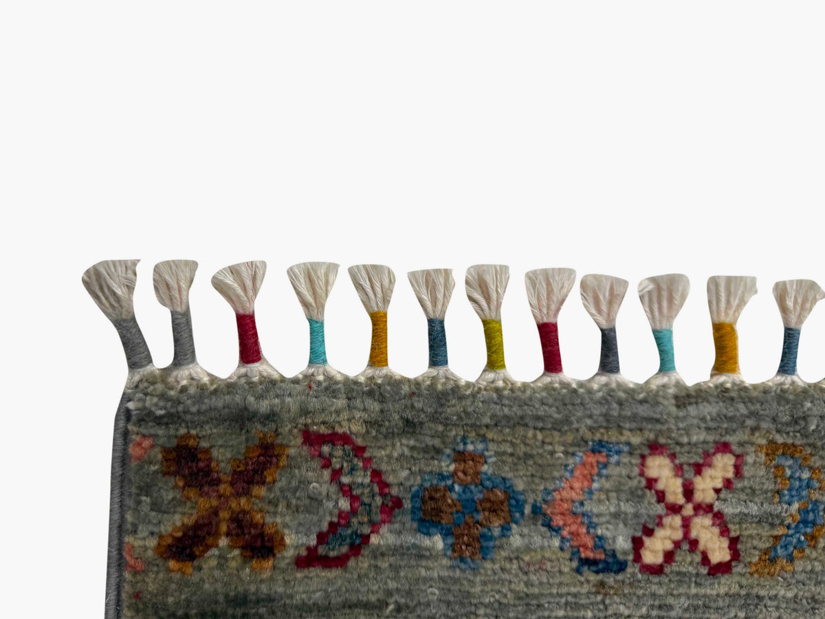 Khurjeen Grey Rug 1.18m x 0.88m
