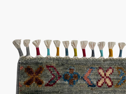 Khurjeen Grey Rug 1.18m x 0.88m