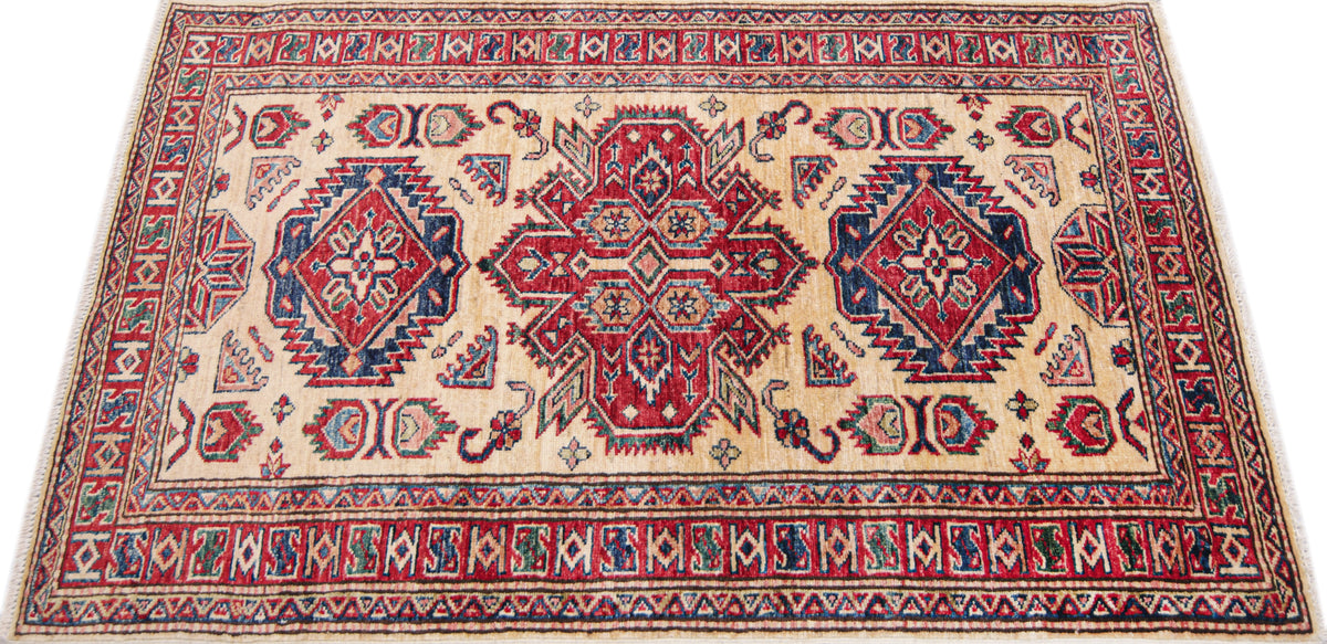 Supreme Kazak Ivory Rug 1.45m x 0.90m