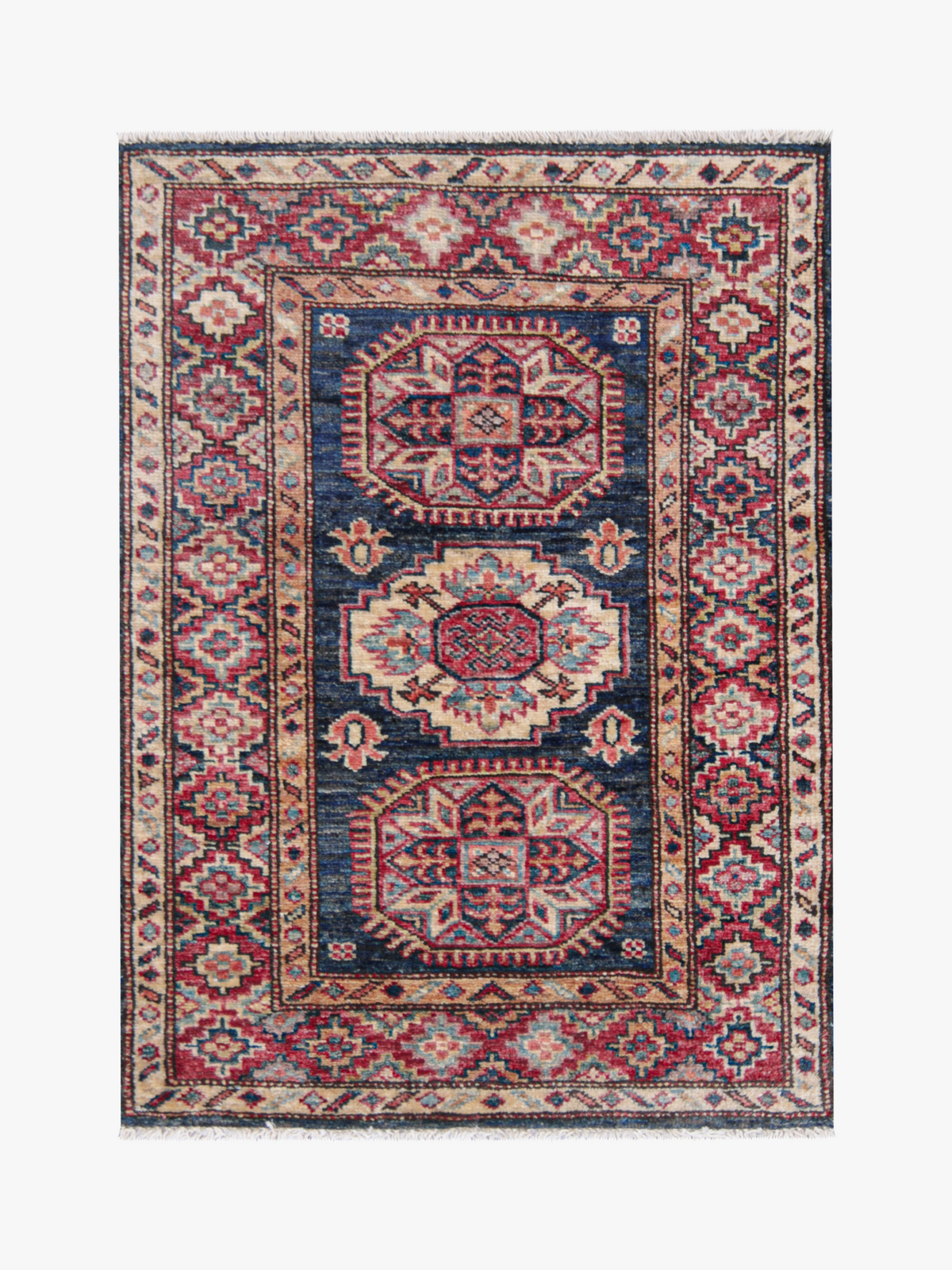 Supreme Kazak Blue Rug 0.80m x 0.60m