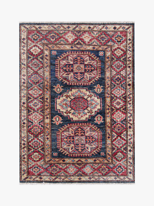 Supreme Kazak Blue Rug 0.80m x 0.60m