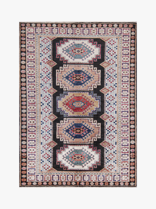 Supreme Kazak Black Rug 1.75m x 1.22m