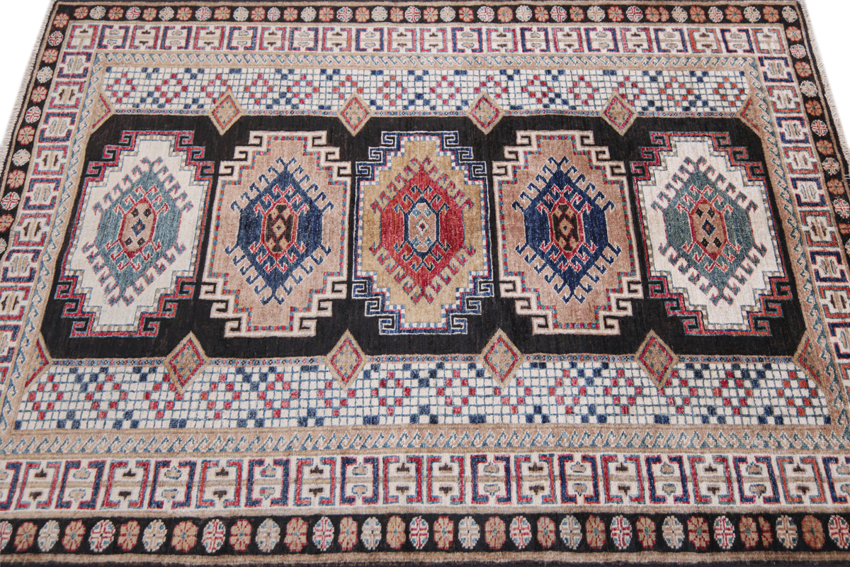 Supreme Kazak Black Rug 1.75m x 1.22m