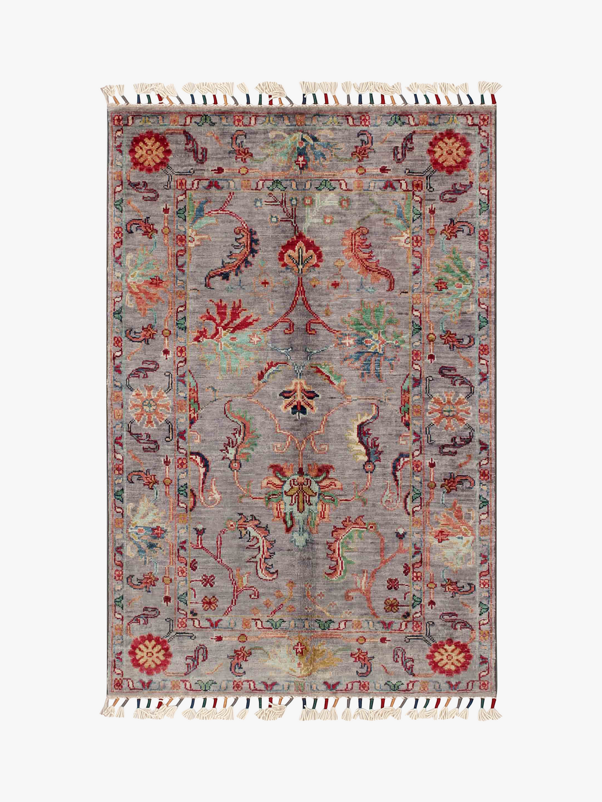 Sultani Grey Rug 1.24m x 0.81m