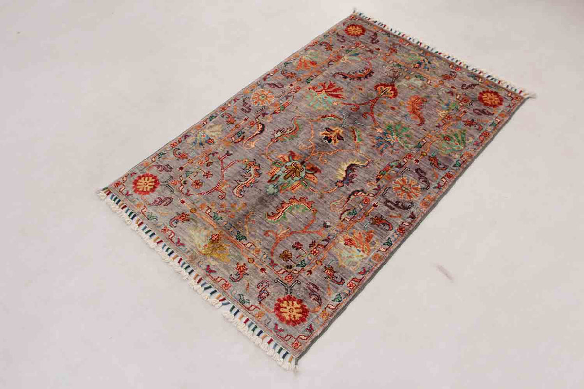 Sultani Grey Rug 1.24m x 0.81m
