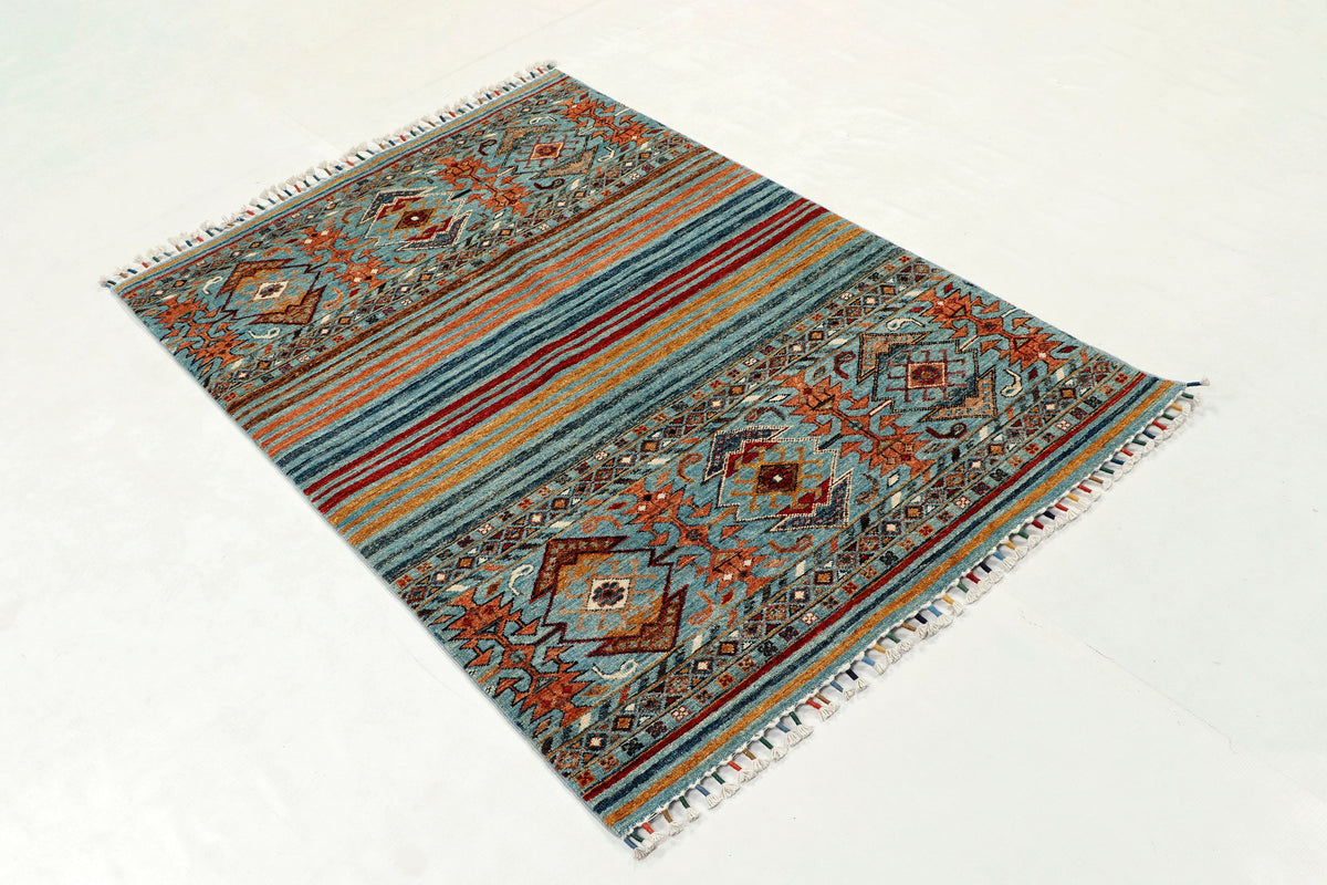 Khurjeen Blue Rug 1.53m x 1.01m