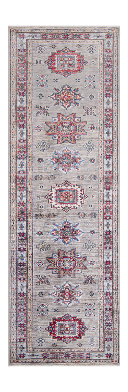 Supreme Kazak Grey Rug 2.43m x 0.76m