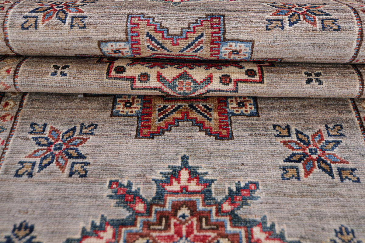 Supreme Kazak Grey Rug 2.43m x 0.76m