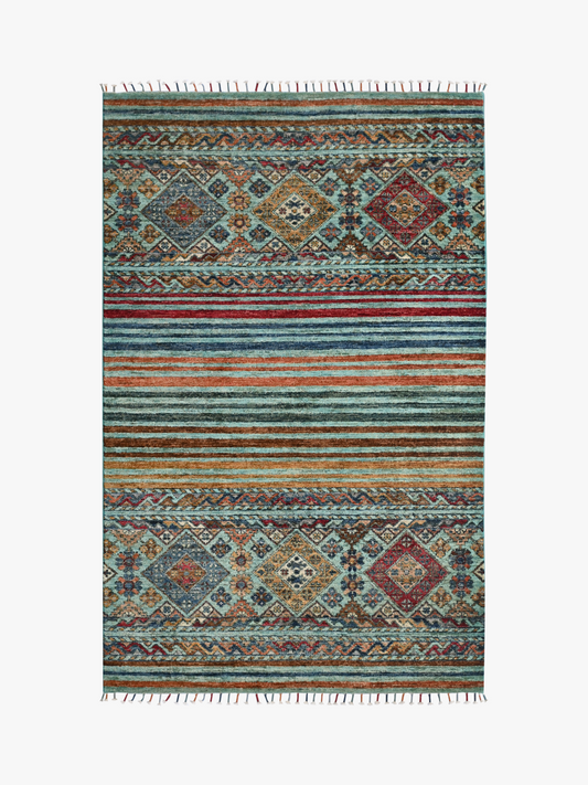 Khurjeen Aqua Rug 1.57m x 1.03m