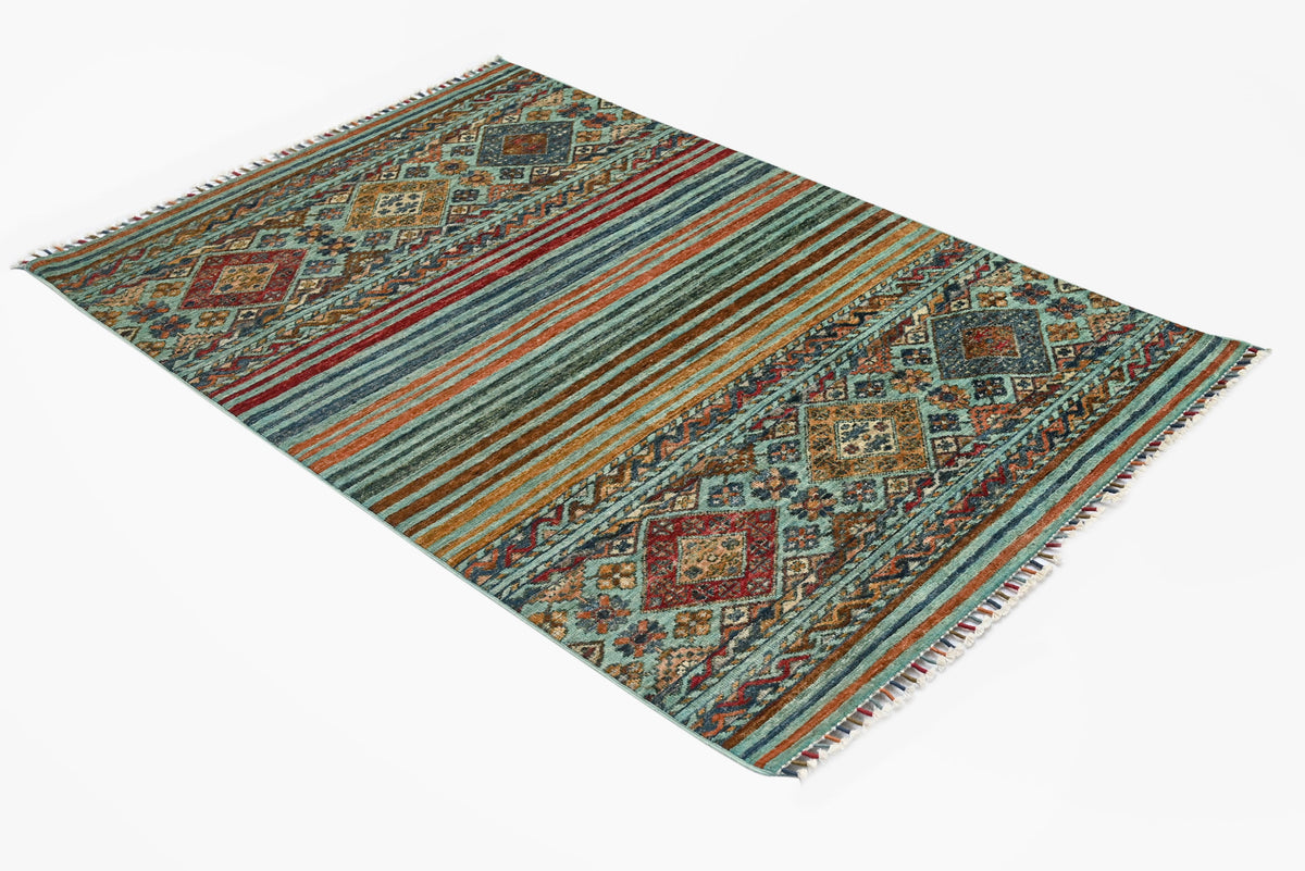 Khurjeen Aqua Rug 1.57m x 1.05m