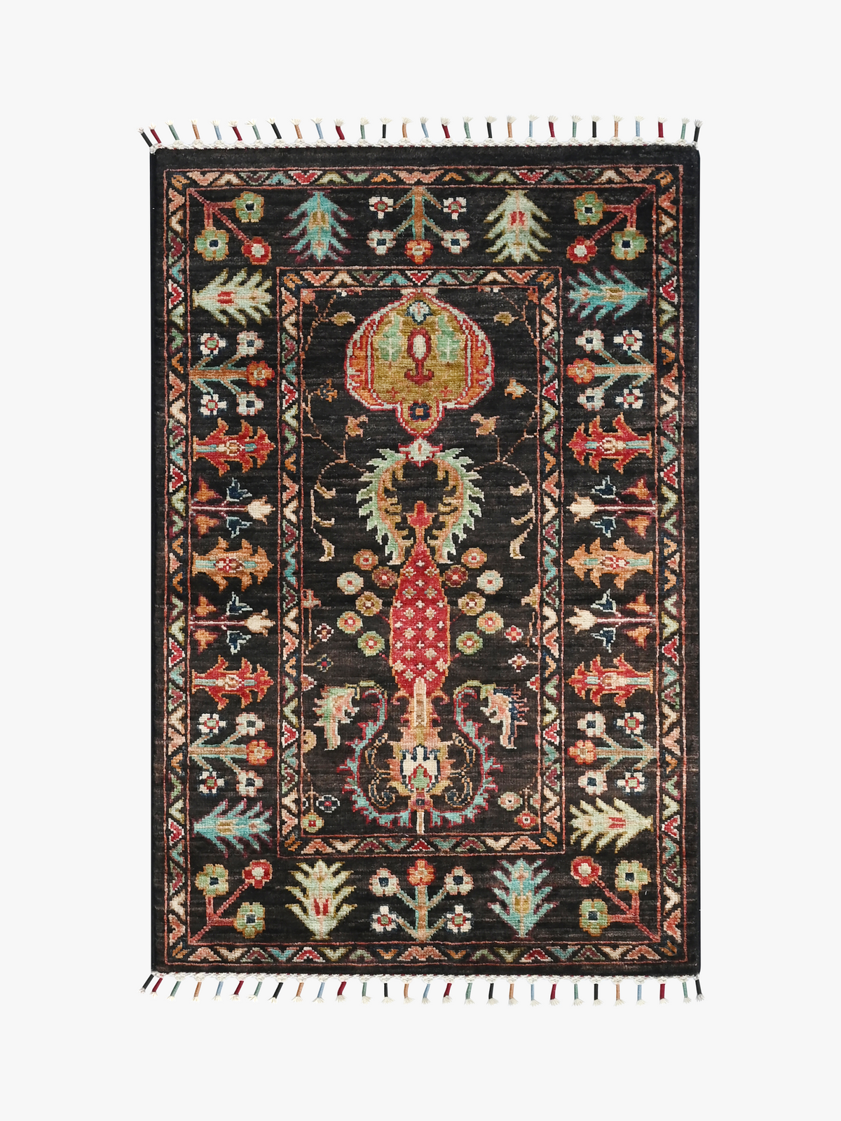 Sultani Black Rug 0.94m x 0.63m