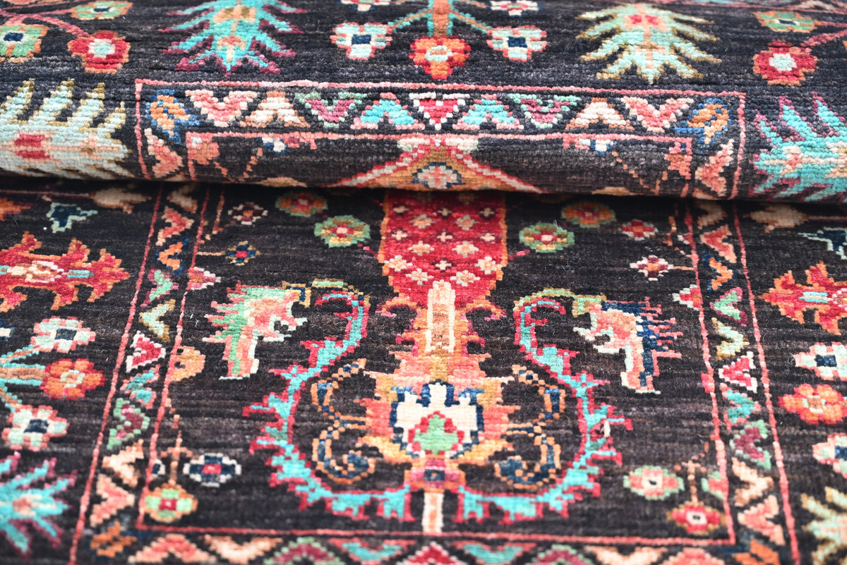 Sultani Black Rug 0.94m x 0.63m