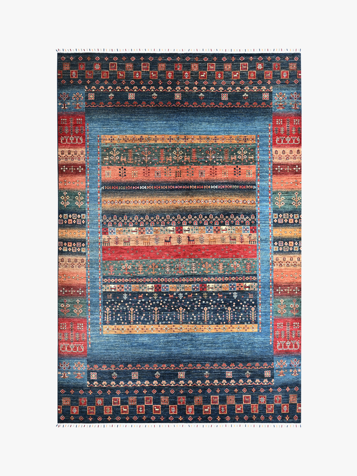 Loribaft Blue Rug 3.02m x 2.08m