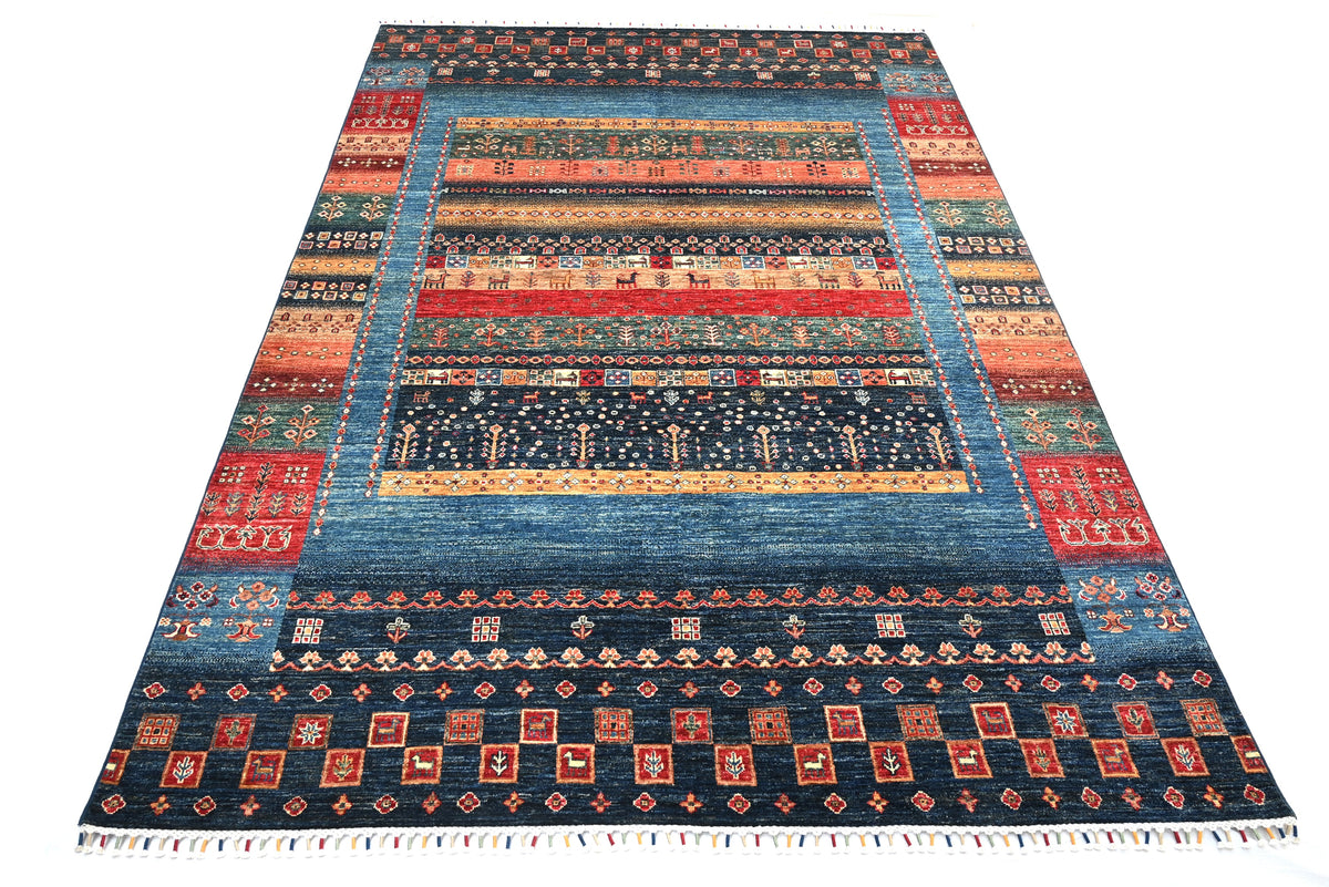 Loribaft Blue Rug 3.02m x 2.08m