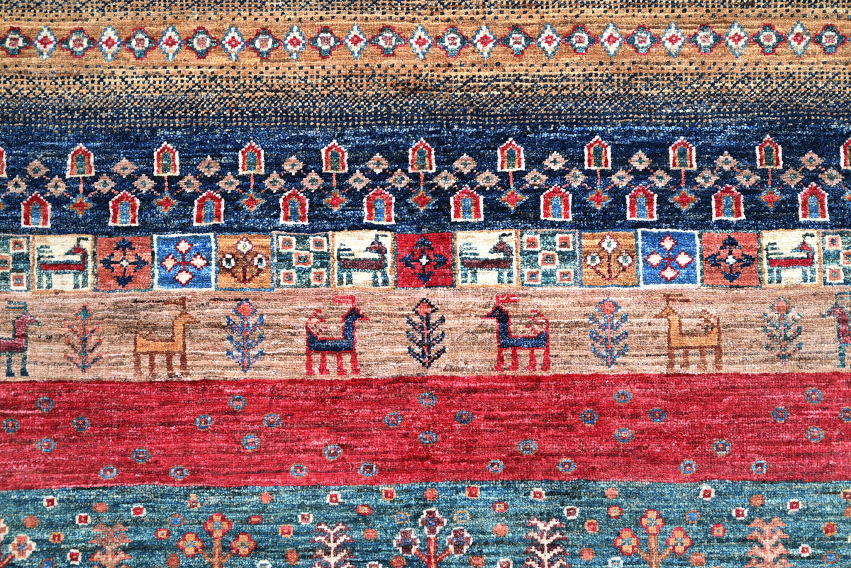 Loribaft Blue Rug 3.02m x 2.08m