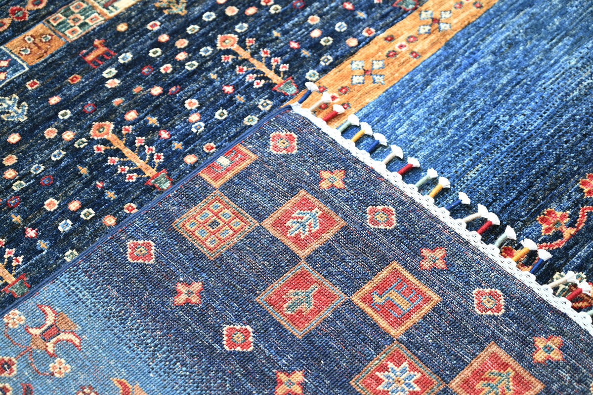 Loribaft Blue Rug 3.02m x 2.08m
