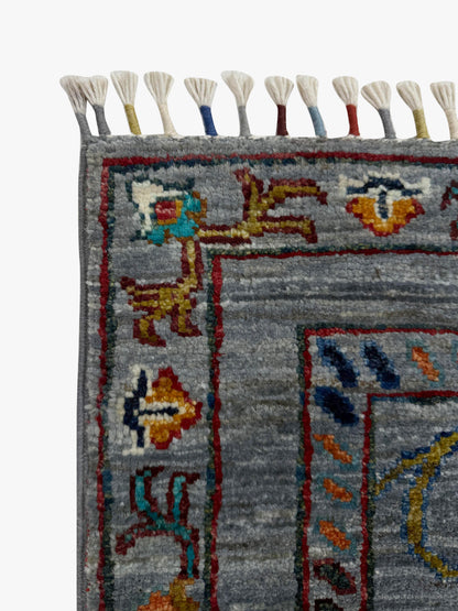 Sultani Grey Rug 1.24m x 0.85m