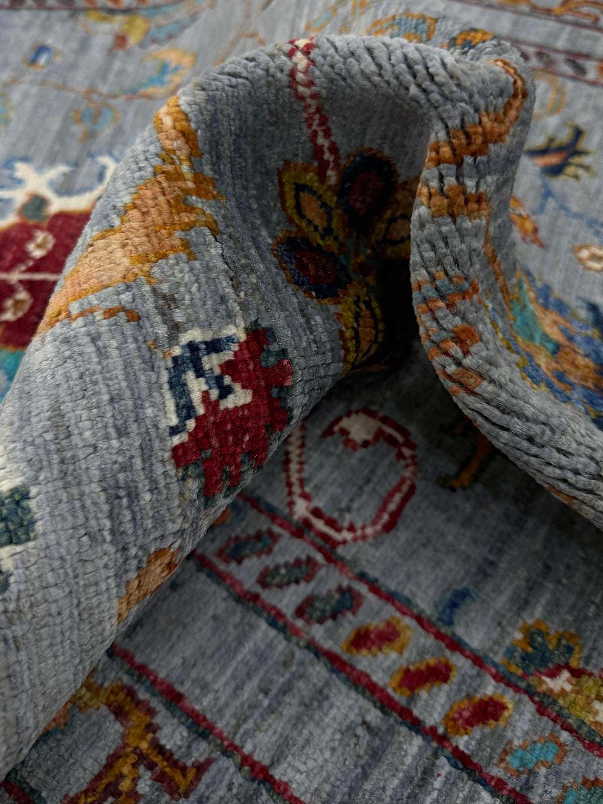 Sultani Grey Rug 1.24m x 0.85m