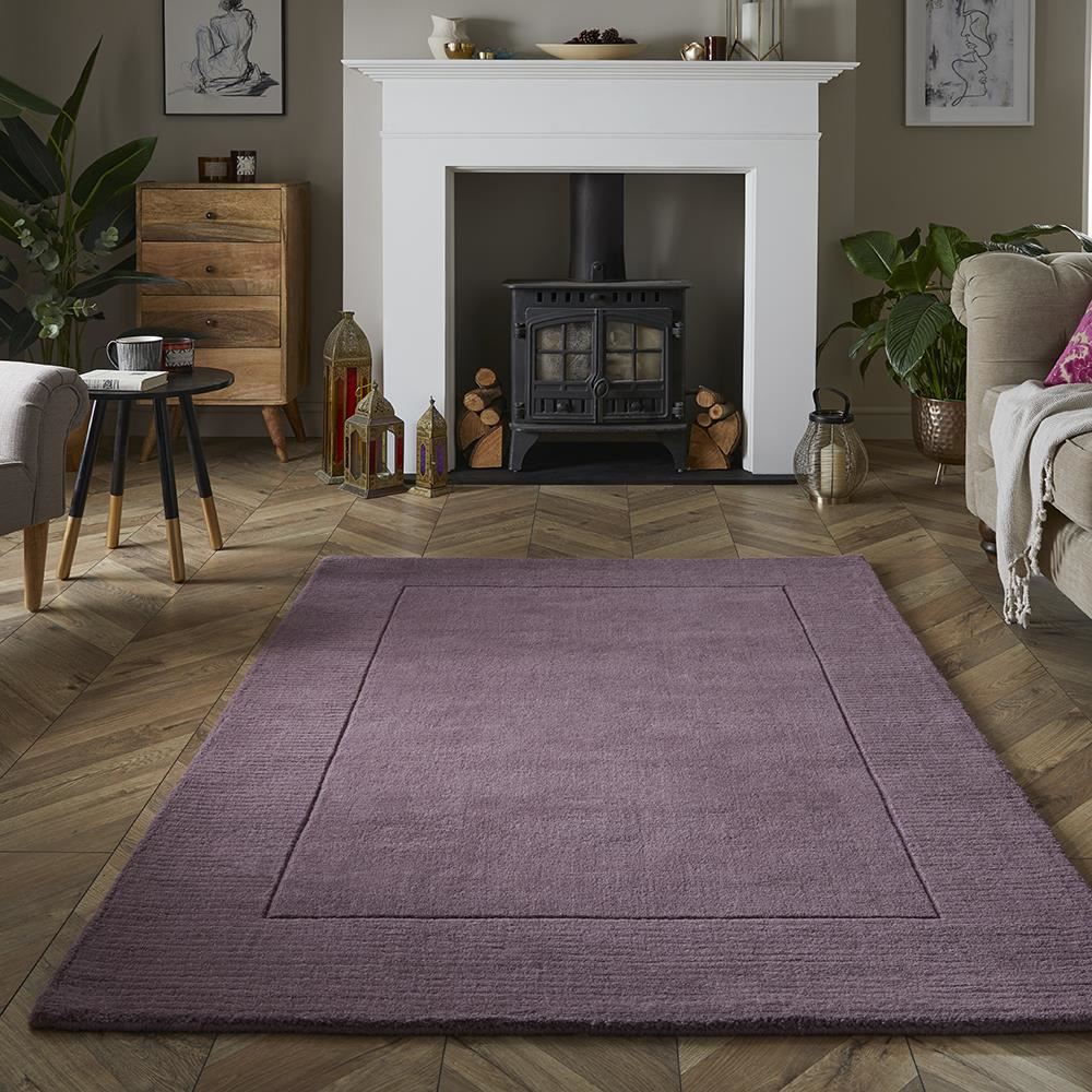 Esme Wool Mauve Rug - Esselle Home